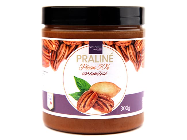 Caramelized Pecan Praline Paste 50% - 300g - Unipatis