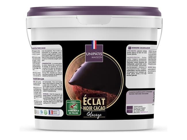 Dark Chocolate Mirror Glaze - 1kg - Unipatis