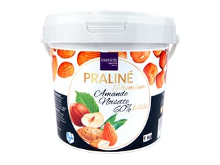 Smooth hazelnut almond praline 60%