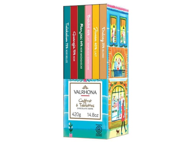 6 Christmas 2024 Tablets Box - 420g - Valrhona