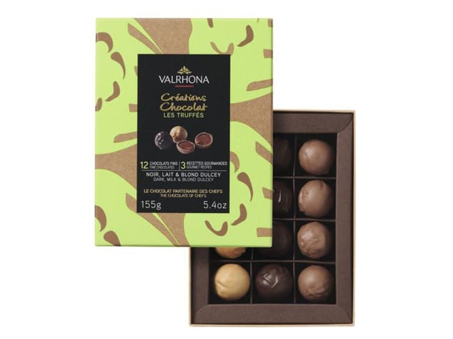 Black Milk and Dulcey truffles box - 155g - Valrhona