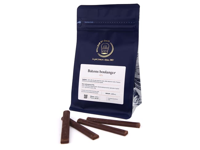 Chocolate Baking Sticks 48% - Pain au Chocolat - 30 Sticks - Valrhona