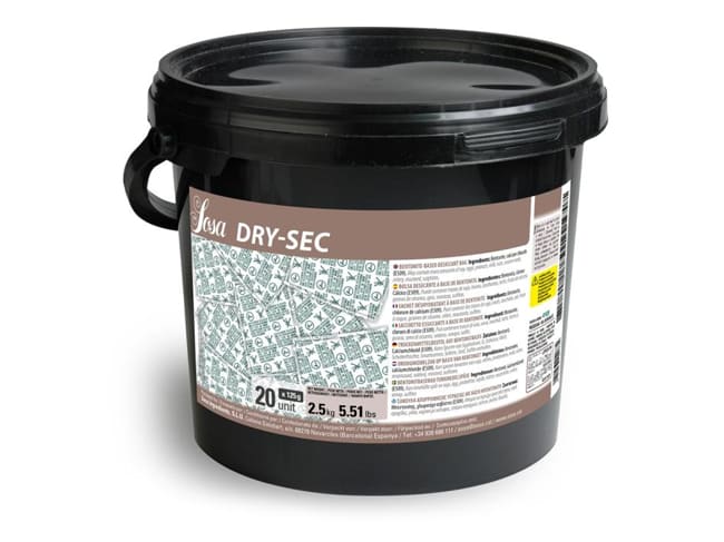 Dry Sec Moisture-absorbing - 20 Sachets of 125 grams - 2,5kg - Sosa