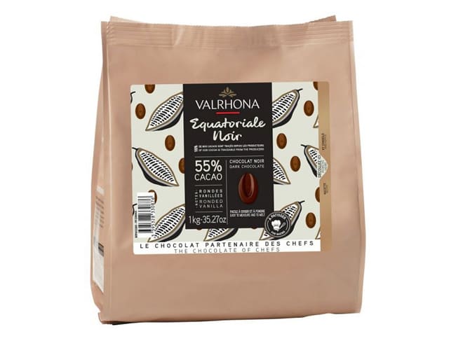 Equatoriale Dark Chocolate 55% - 1kg - Valrhona
