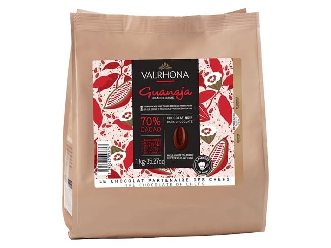 Guanaja Dark Chocolate Feves 70% - 1kg - Valrhona