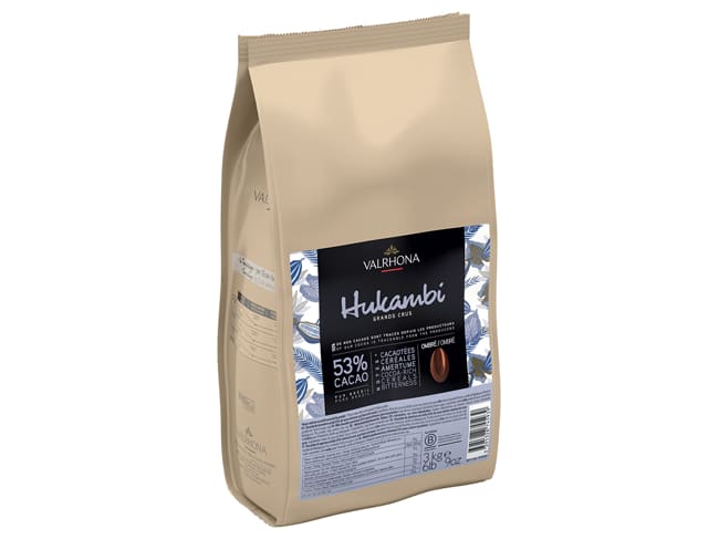 Hukambi 53% Ombré Chocolate Couverture - 3kg - Valrhona