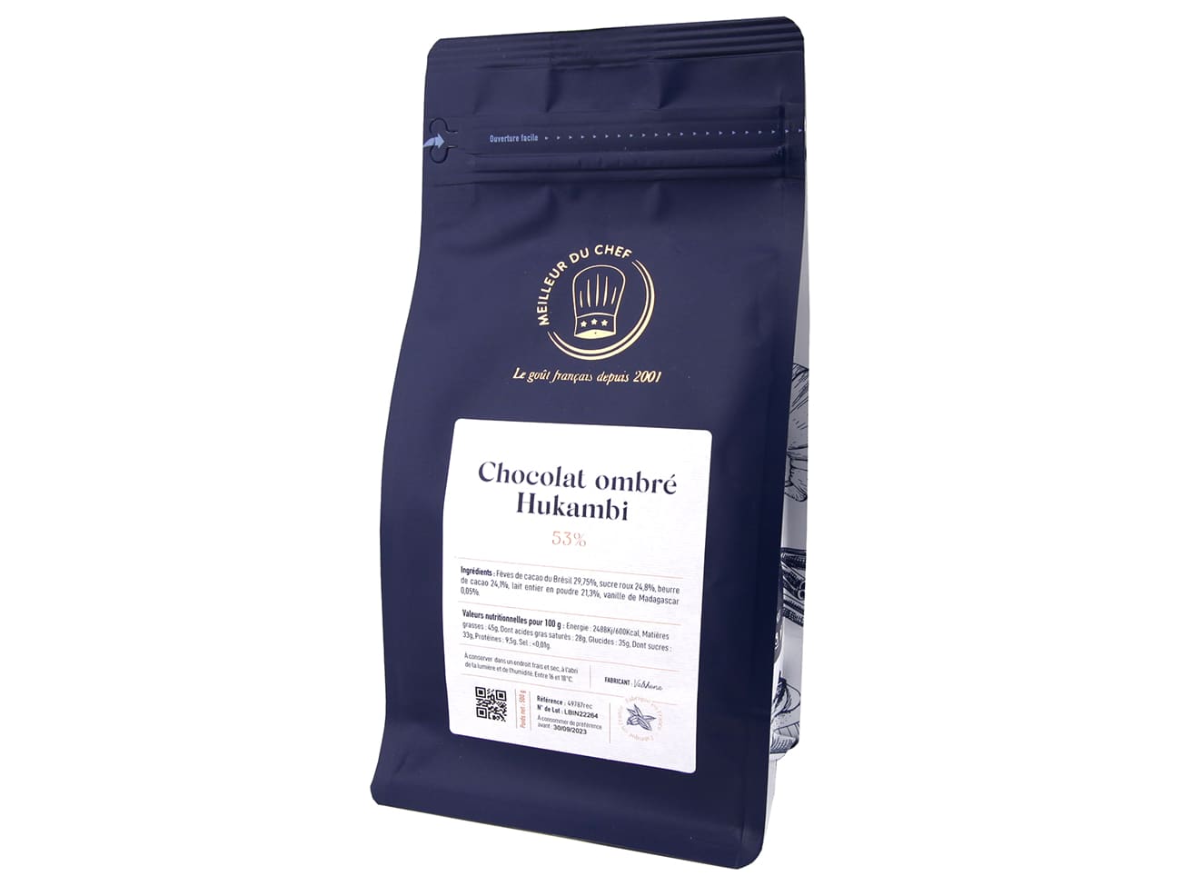 Hukambi Ombré Chocolate - 53% cocoa - 500g - Valrhona - Meilleur