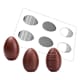 Thermoformed Chocolate Mould - 3 striped Easter eggs - Valrhona