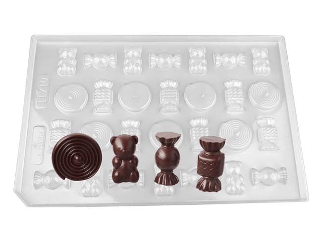 Thermoformed Chocolate Mould - Candy shapes - Valrhona