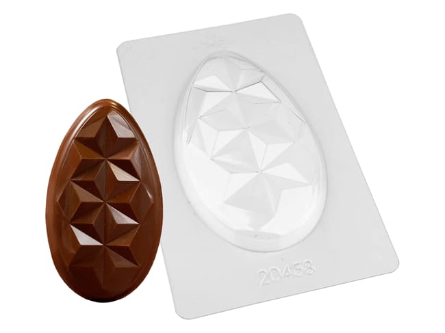 Thermoformed Chocolate Mould - Faceted Easter tablet - Valrhona