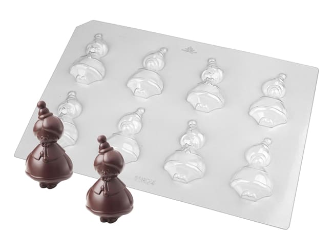 Thermoformed Chocolate Mould - Mother Christmas - Valrhona