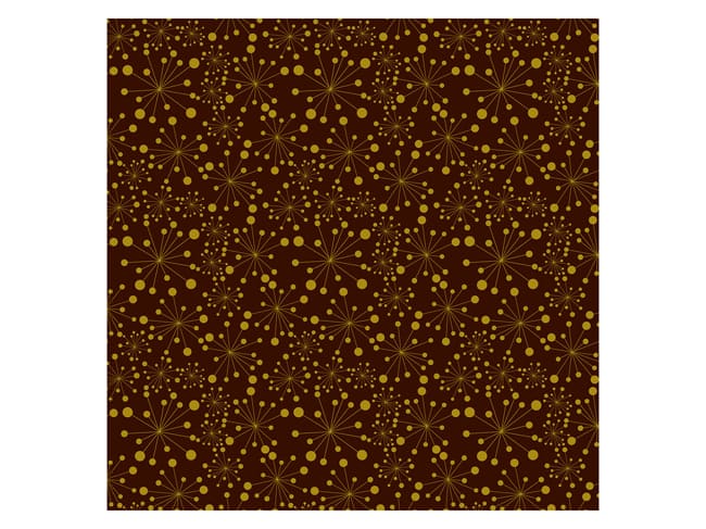 Chocolate Transfer Sheet - Yellow dots - Pack of 5 sheets - Valrhona