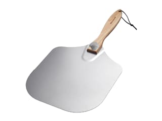 Round pizza oven peel wood and aluminium