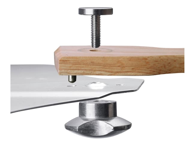 Round pizza oven peel wood and aluminium - 60,5 x 30,5 cm - Westmark