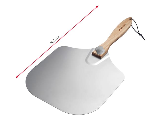 Round pizza oven peel wood and aluminium - 60,5 x 30,5 cm - Westmark