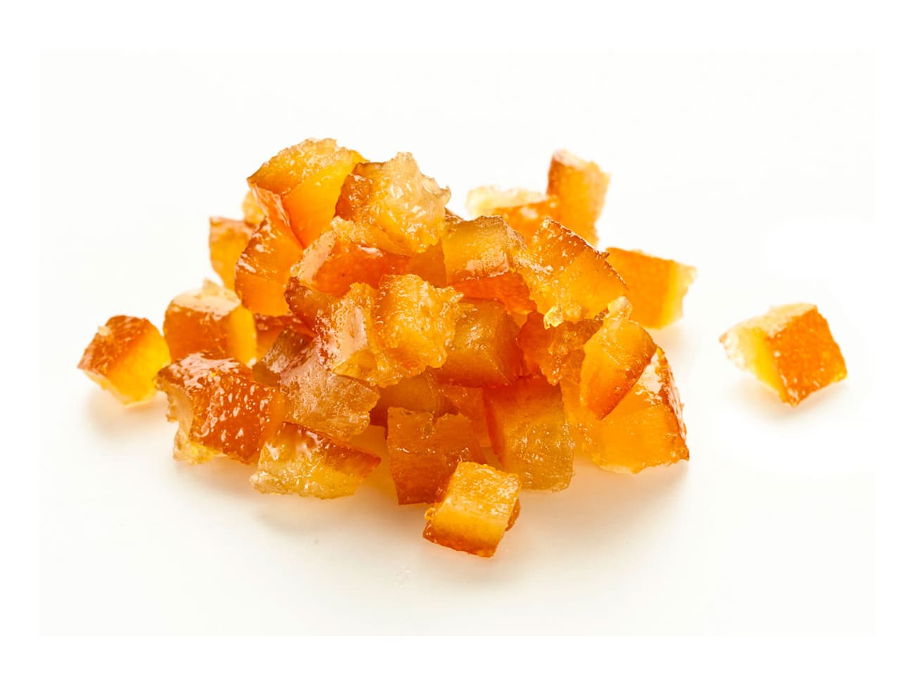 Cubes d'orange confite BIO - 100g- Confiserie Plantagenet en ligne