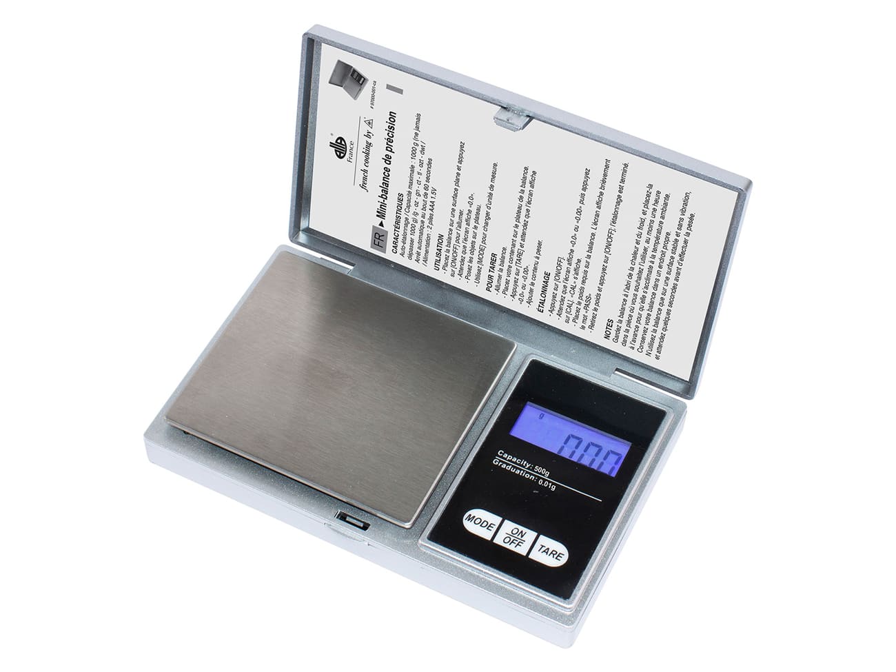Tomado TKS0101S - Balance de cuisine - Capacité de pesée jusqu'à 10 KG - 2  piles AAA
