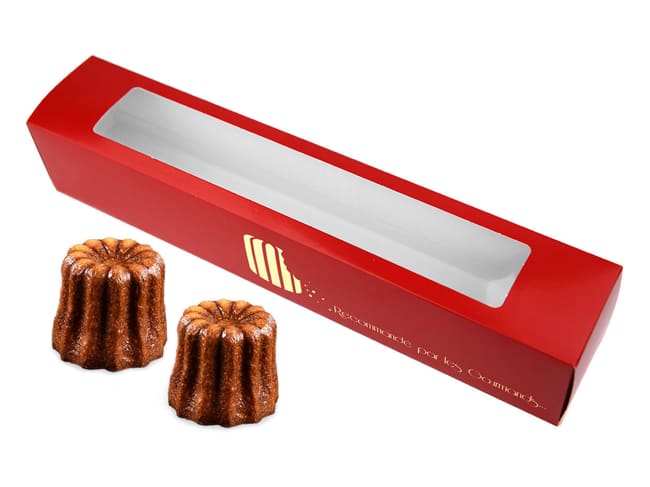 Boîte à cannelés (x 10) - Pour 6 cannelés Ø 5,5 cm