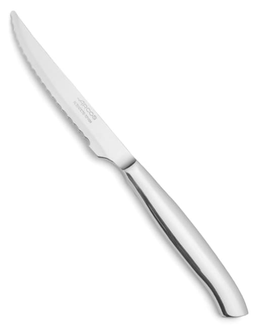 Couteau à Steak Cranté La Fourmi - Lame Inox 11,5 Cm, Manche Rouge - Fabriqué En France