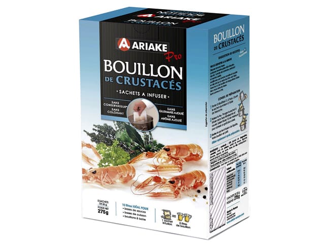 Bouillon de crustacés à infuser Pro - 5 x 2 litres DDM proche - Ariake