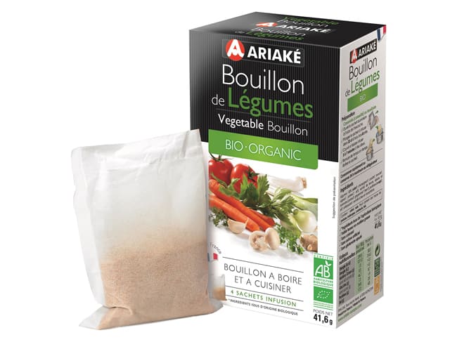 Bouillon de légumes Bio - à infuser - 4 x 33 cl - Ariake