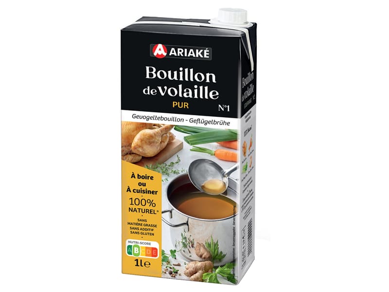 Bouillon de volaille pur 1 litre Ariaké Meilleur du Chef