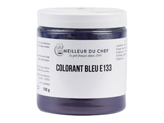 Colorant alimentaire en poudre bleu brillant - hydrosoluble - 100 g - Selectarôme