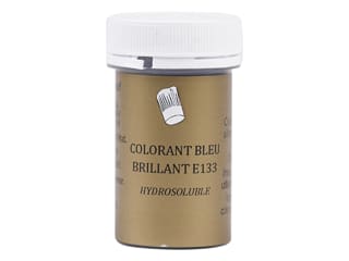 Colorant alimentaire en poudre bleu brillant - hydrosoluble - 10 g - Selectarôme