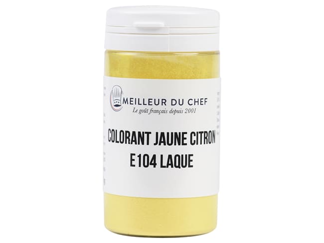 Colorant alimentaire en poudre jaune citron - lipodispersible - 25 g - Selectarôme