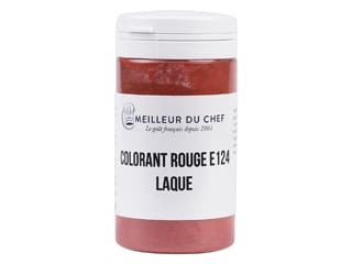 Colorant alimentaire en poudre rouge E124 - lipodispersible - 25 g - Selectarôme