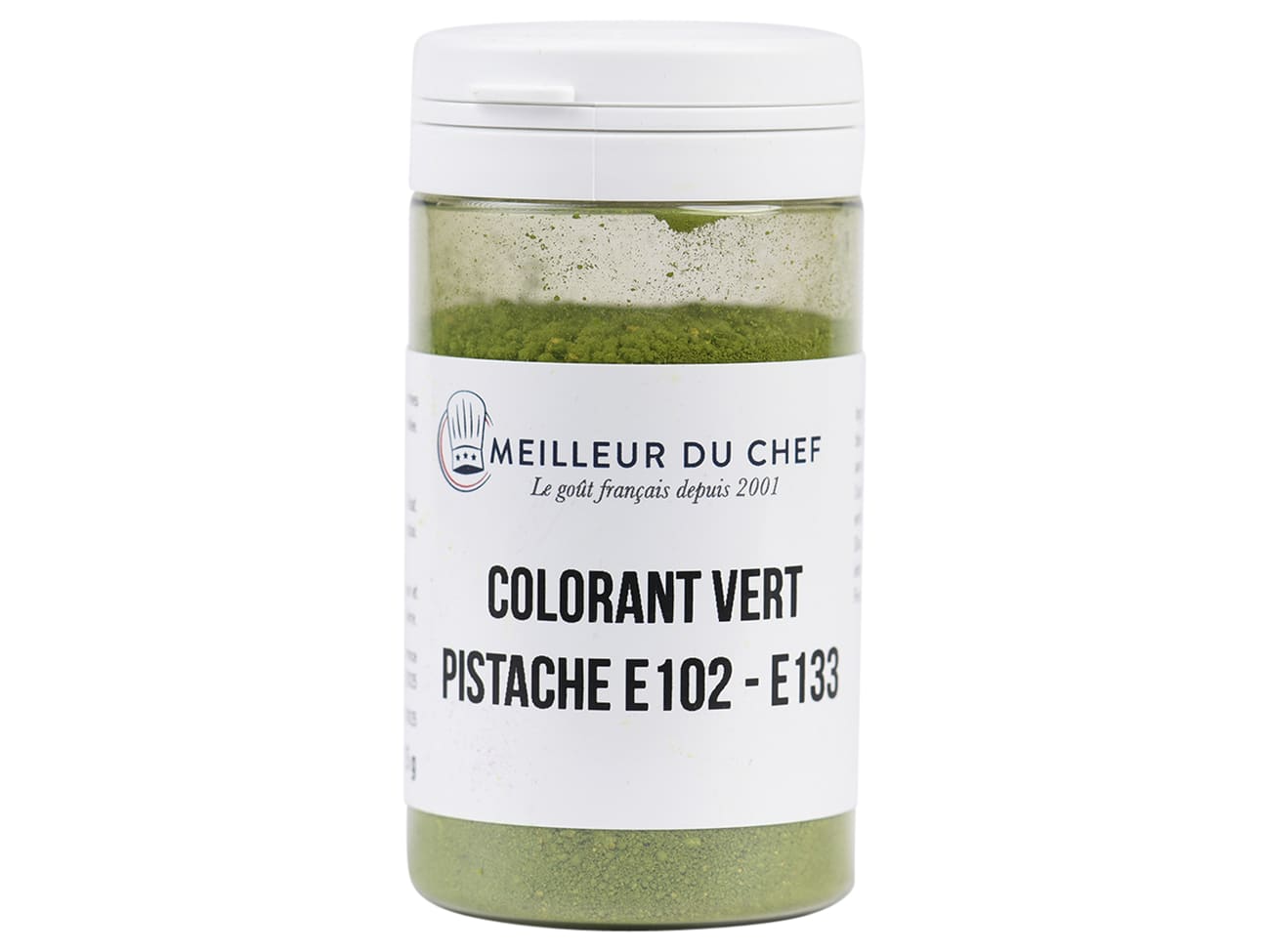 Colorant vert pistache sans azoïque poudre hydrosoluble professionnel 4526  - Poids 100 g - Couleur Vert pistache - Pâtisserie - Parlapapa