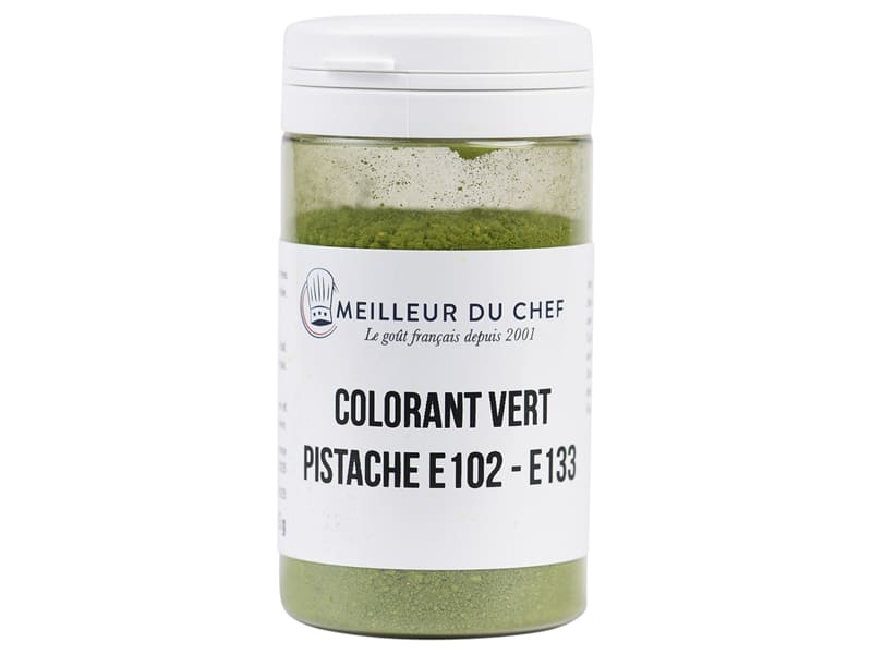 Colorant alimentaire Vert E102/E142 Poudre Liposoluble 60gColorant