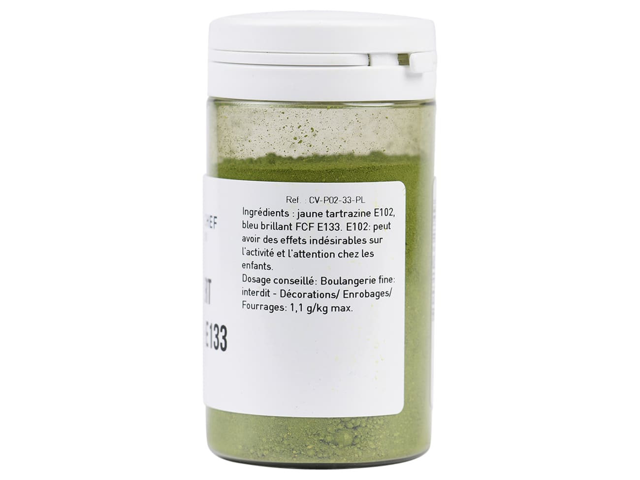 Colorant naturel vert pistache poudre hydrosoluble professionnel 4615 -  Poids 100 g - Couleur Vert pistache - Pâtisserie - Parlapapa