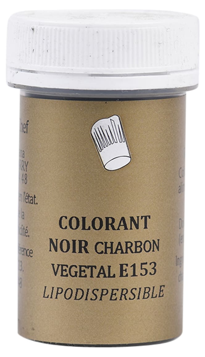 Colorant alimentaire Noir Charbon Végétal E153 5g Poudre Lipodispersible  Cuisineaddict - , Achat, Vente