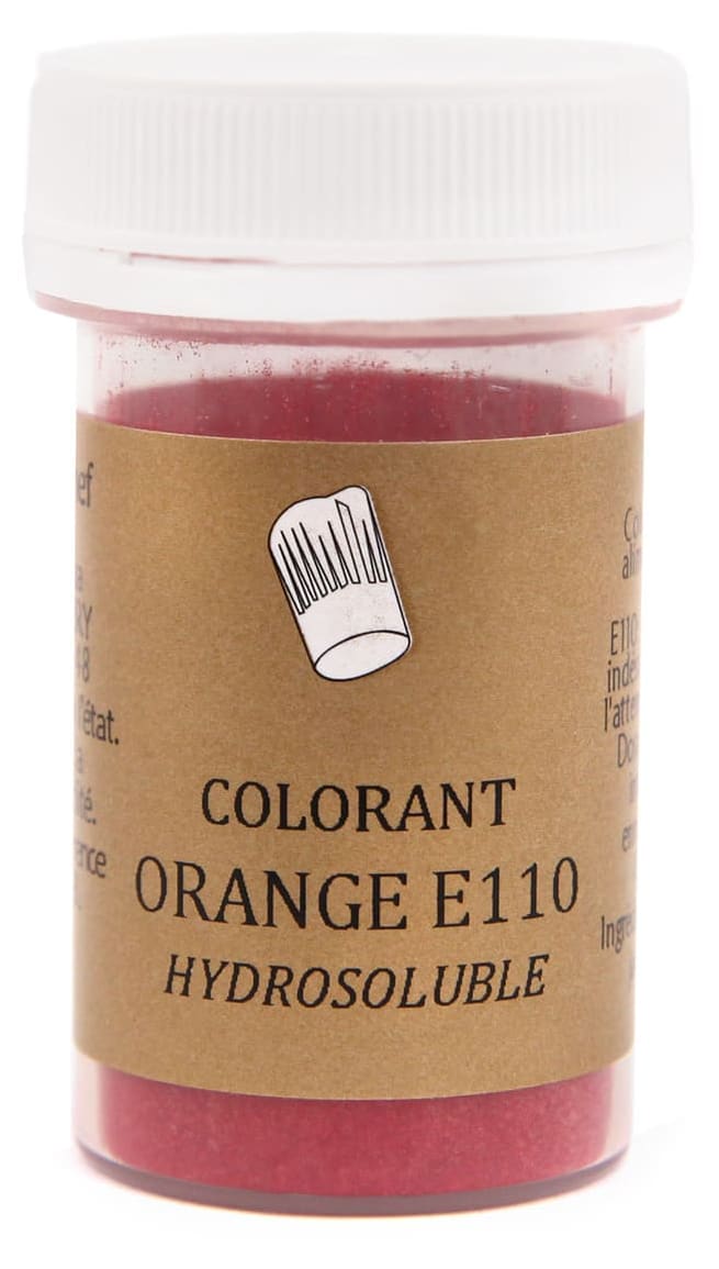 Colorant alimentaire Orange Carotène E160A 25g Poudre Hydrosoluble