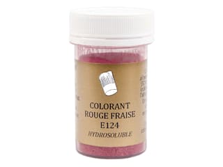 Colorant alimentaire en poudre rouge fraise E124 - hydrosoluble - 10g - Selectarôme