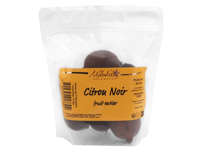 Citron noir entier - 50 g - Mélodie Gourmande