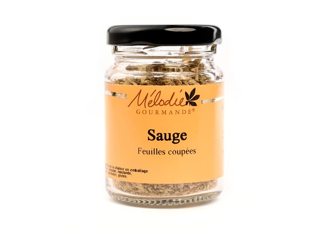 Sauge feuilles coupées - 15 g - Mélodie Gourmande