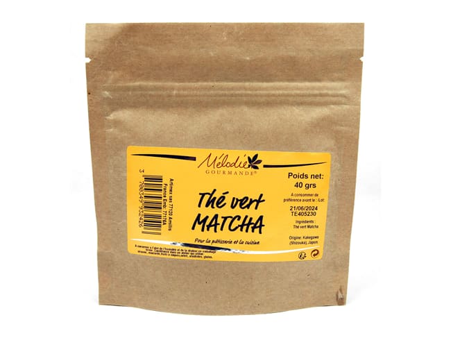 Thé vert Matcha poudre - 40 g - Mélodie Gourmande