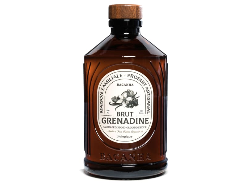 Bacanha -- Sirop saveur grenadine brut bio - 400 ml