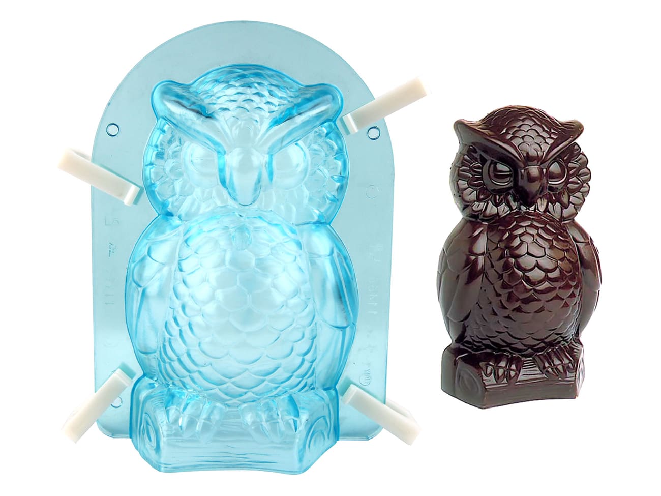 HSUYUN 2 Pièces Moules Chocolat 3D Transparent - Cœur Et Rose, Polycarbonate Multifonction