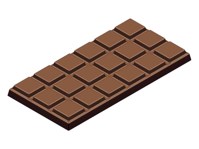 Moule chocolat - 12 mini tablettes