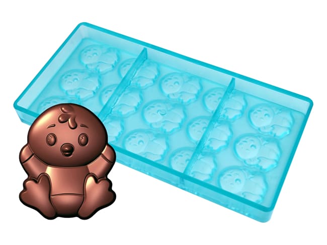 Moule chocolat - 15 poussins