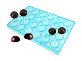 Moule chocolat - 24 demi-sphères Ø 3,2 cm - 27,5 x 17,5 cm