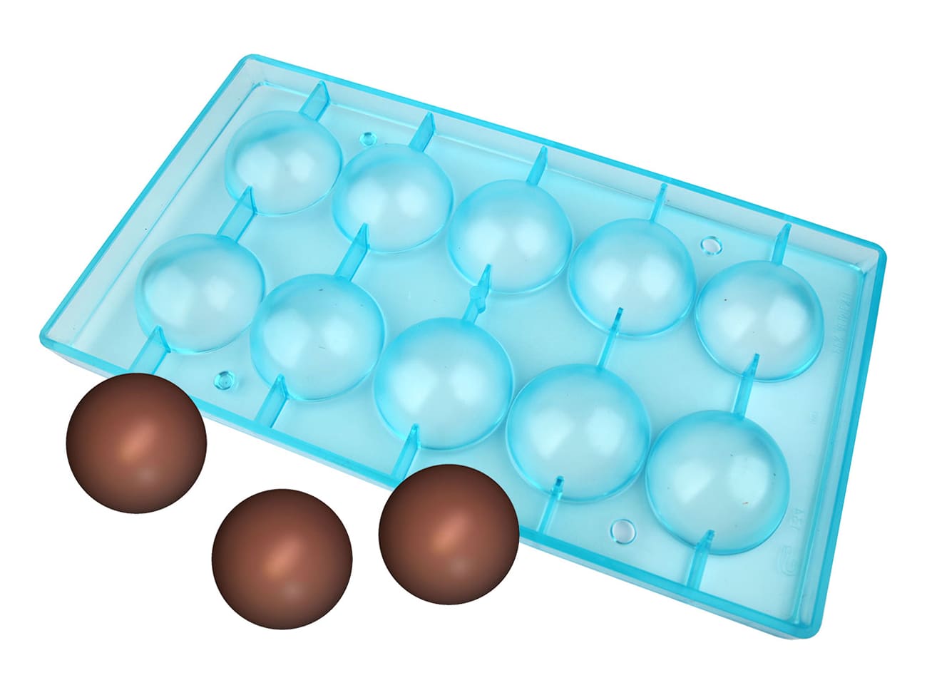 Moule chocolat - 6 demi-sphères Ø 7 cm - 27,5 x 17,5 cm - Meilleur
