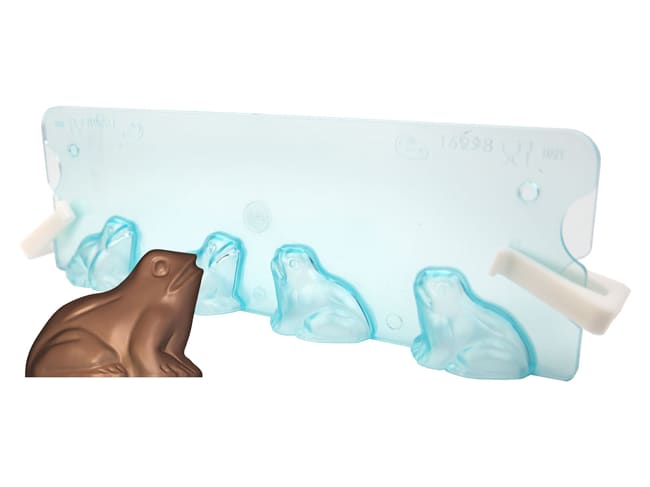 Moule chocolat double - Grenouille 3D