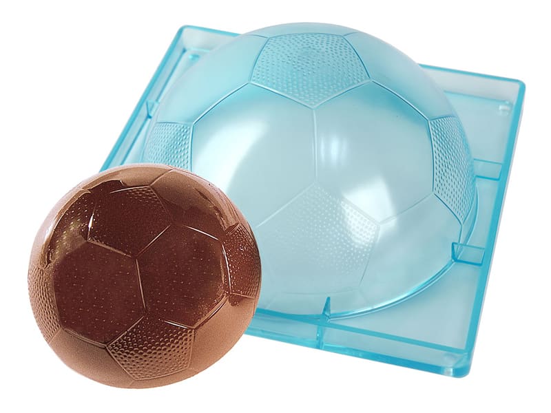 ballon de foot en chocolat au lait moulage creux en forme de ballon de  football footballeur