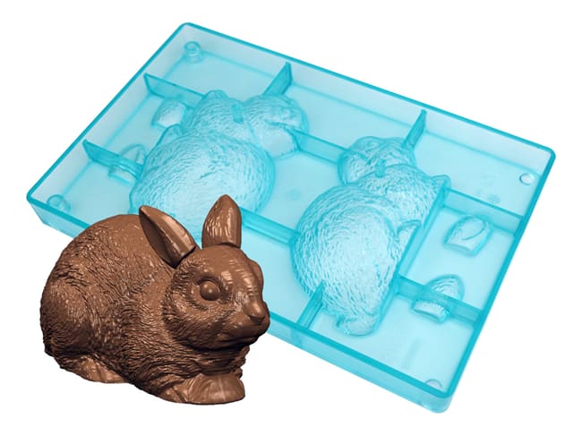 Moule chocolat - Lapin 3D