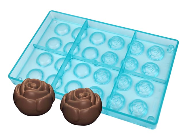 Moule chocolat - 12 roses 3D