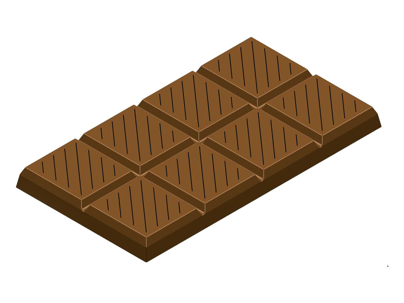 Moule chocolat barre snacking arrondie Barry - Meilleur du Chef